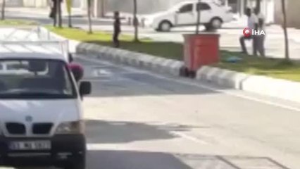 Patlayan elektrik trafosu korku saçtı