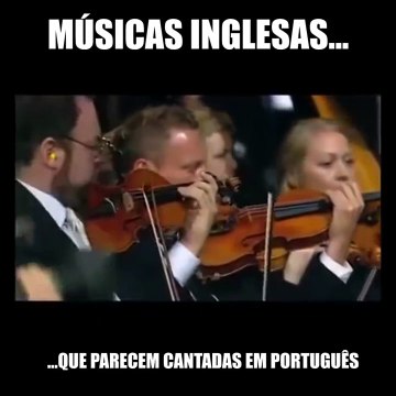 Músicas que parecem cantadas em Português!