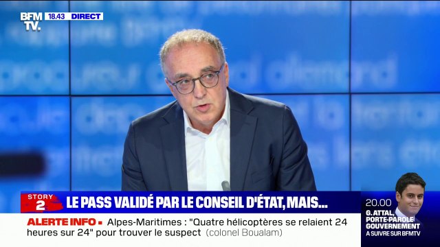 Gilbert Deray (chef du service néphrologie à La Pitié-Salpêtrière): On est sur un rythme où on sera entre 40.000 et 50.000 cas par jour d'ici le 8 aout
