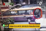 Puente Nuevo: sujetos aprovechan caos vehicular para robar celulares a pasajeros de bus