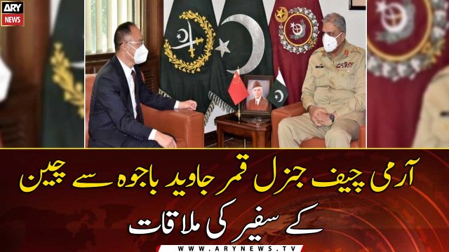Chinese Ambassador meets Army Chief General Qamar Javed Bajwa