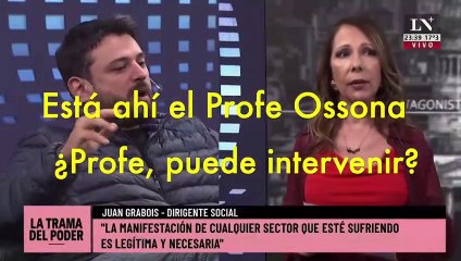 “No tengo la más remota idea”: quién es Jorge Ossona, el “profe” que no supo responderle a Juan Grabois