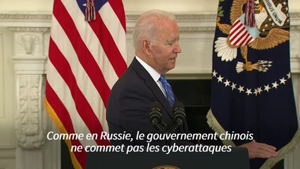 Cyberattaques: Biden accuse la Chine de "protéger" les auteurs