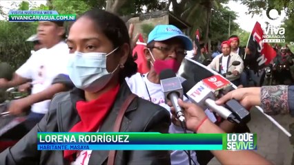 Habitantes de Masaya realizan diana en saludo al 42 aniversario de la Revolución Sandinista