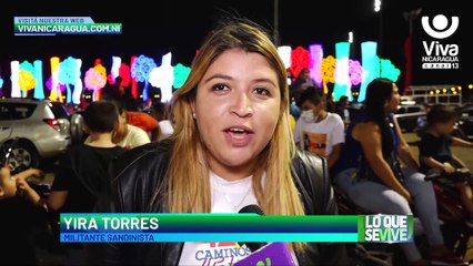 Pueblo nicaragüense celebra llegada del 42 veces 19 de Julio en Unión, Paz y Tranquilidad