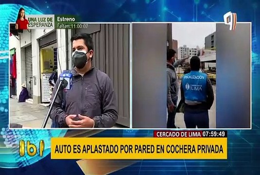 ¡Increíble! auto guardado en cochera privada es aplastado por pared