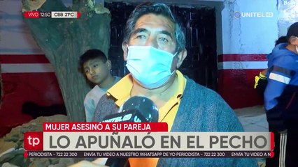 Una mujer le quitó la vida a su pareja tras acertarle una puñalada en el pecho