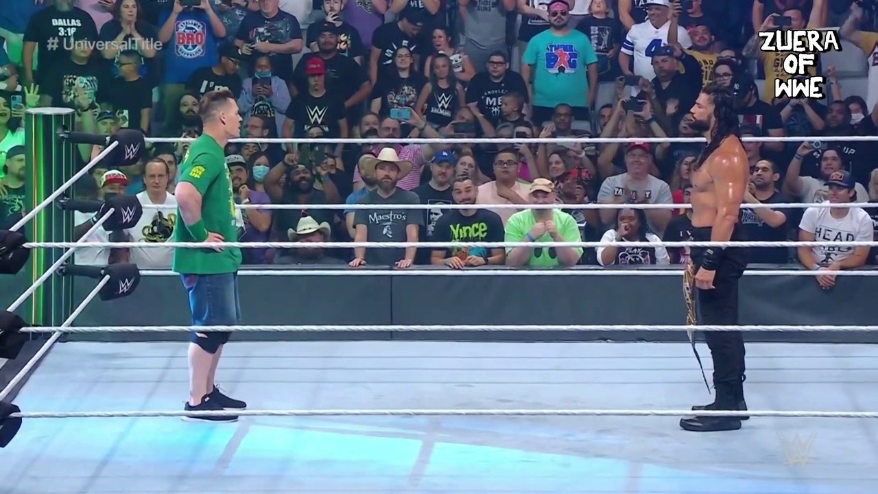 JOHN CENA RETORNA A WWE E ENCARA ROMAN REIGNS