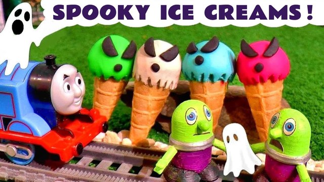 Spooky Halloween Ghost Play-Doh Ice Creams with the Funlings Toys and Thomas and Friends plus Pixar Cars Lightning McQueen in these Family Friendly Full Episode English Toy Story Videos for Kids from Kid Friendly Family Channel Toy Trains 4U