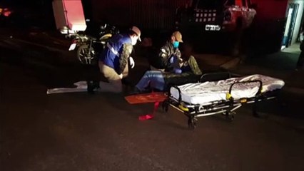Motociclista sofre queda e é socorrido pelo Siate no Jardim Veneza