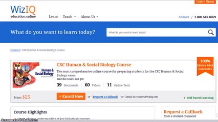 CXC Human & Social Biology Online Course (2)