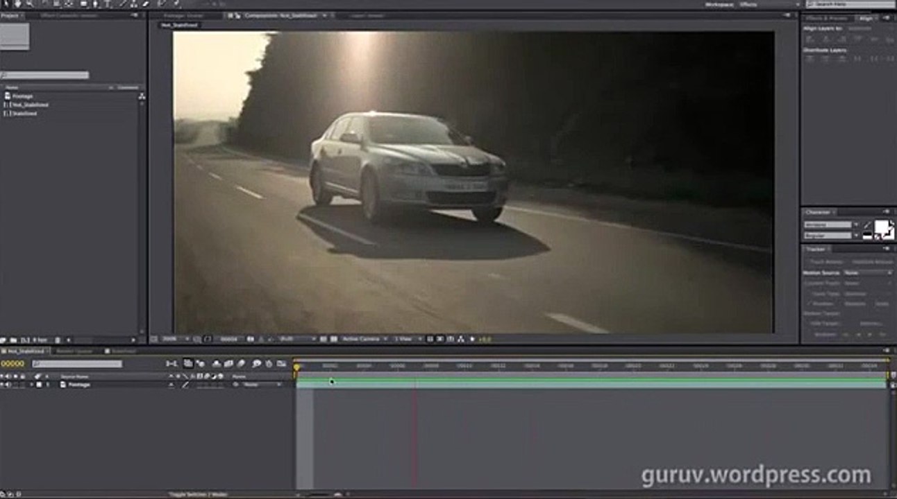 Stabilizing Shots with Mocha for After Effects CS5