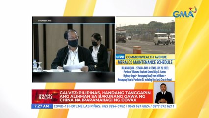 Galvez: Pilipinas, handang tanggapin ang alinman sa bakunang gawa ng China na ipapamahagi ng COVAX | UB