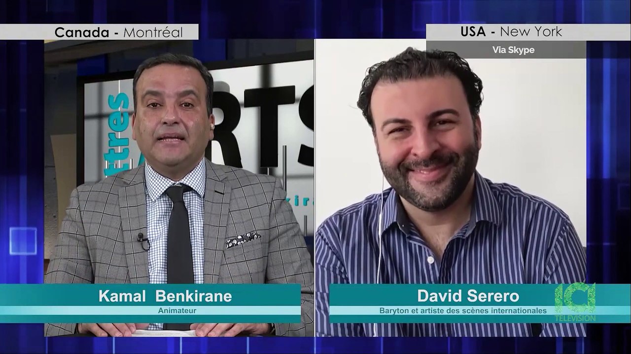 ICI Montreal Télévision "Les Arts et Lettres" avec Kamal Benkirane invité David Serero (2021)