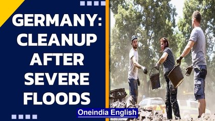 Germany: As floodwaters subside, local residents cleanup| Oneindia News