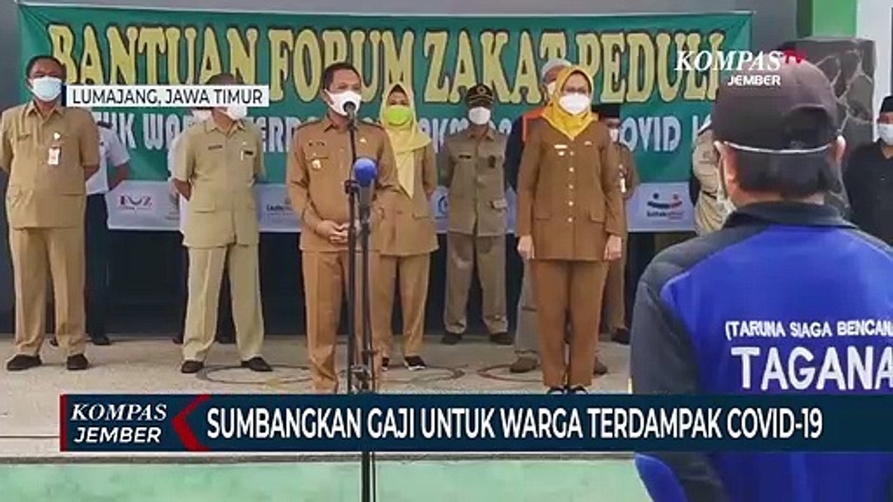 Bupati dan Wakil Bupati Lumajang Sumbangkan Gajinya ke Warga Terdampak Pandemi