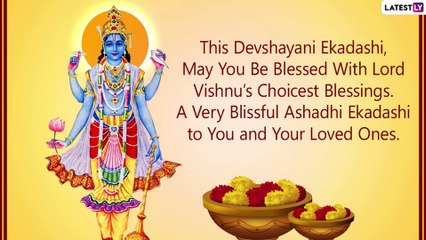 Tải video: Happy Ashadhi Ekadashi 2021 Wishes, Images, Devshayani Ekadashi Greetings To Share on Auspicious Day