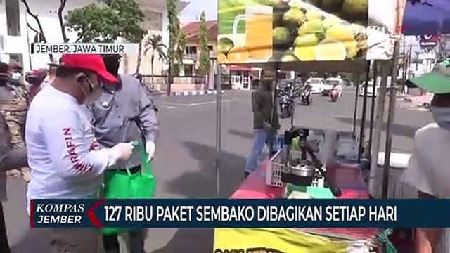 Pemkab Jember Distribusi Sembako untuk Warga Terdampak Pandemi Covid-19
