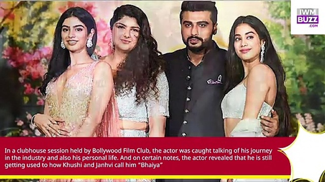 Arjun Kapoor RevealsThe ACTUAL Reason Why He Feels Awkward If Janhvi Khushi Kapoor Call Him Bhaiya