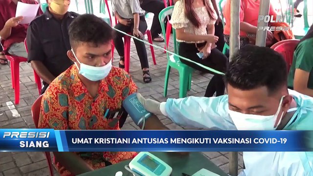 Polda Kalimantan Timur Gelar Serbuan Vaksinasi Umat Kristiani Balikpapan