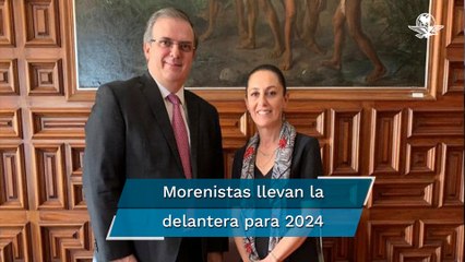 Sheimbaum y Ebrard con mayor cobertura hacia 2024