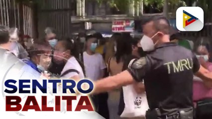 Pagbabakuna sa isang vaccination site sa Maynila, bahagyang nagkagulo matapos maabutan ang ilan ng cutoff
