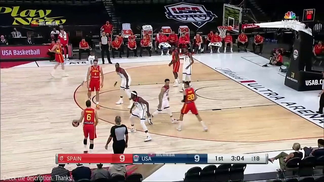 USA vs Spain Full Game Highlights | July 18, 2021