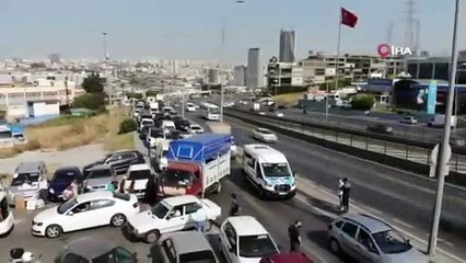 Avcılar E-5’te kurban yoğunluğu drone ile görüntülendi