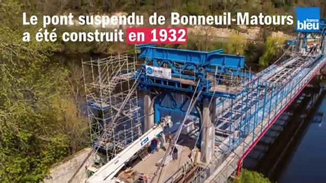 Pont suspendu de Bonneuil-Matours : un chantier XXL