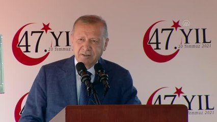 Son dakika haberi! Cumhurbaşkanı Erdoğan: "(Kıbrıs meselesi) Ne dışarıdan verilen mesajların ne de içeriden yürütülen girişimlerin, nazarımızda boş teneke gürültüsünden...
