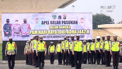 Polres Metro Jakarta Pusat Gelar Apel Pasukan