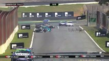 Porsche Carrera Cup Race 2 Frangulis Giaffone Marcondes Huge Crash