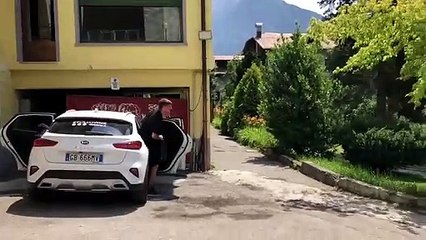 Lazio, Luka Romero all'Hotel Auronzo