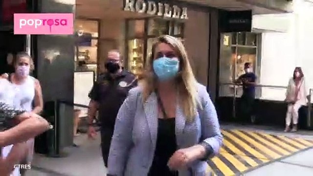 Carlota Corredera, Gema López y David Valldeperas a la salida del juicio por la demanda de Antonio David Flores