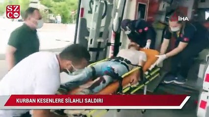 Kurban kesenlere silahlı saldırı: 2 yaralı