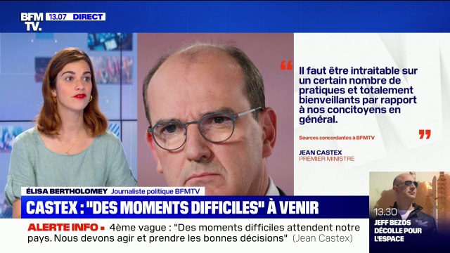 Quatrième vague: Jean Castex annonce des moments difficiles à venir