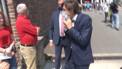 "La reconstruction prendra un certain temps, il faut le reconnaitre" affirme Elio Di Rupo à Verviers