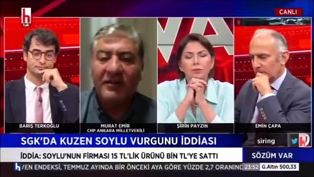 CHP’li Emir: Süleyman Soylu'nun kuzeninin ortağı olduğu şirket, 15 TL'lik ürünü bin TL olarak göstermiştir