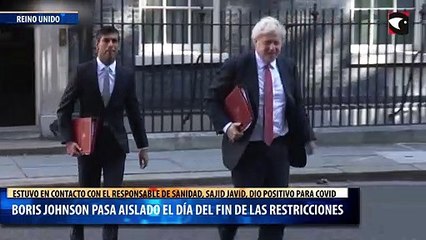 Boris Johnson pasa aislado el día del fin de las restricciones