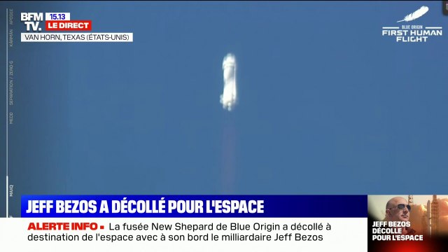 Jeff Bezos a décollé pour l'espace: écoutez l'ambiance à l'intérieur de la fusée