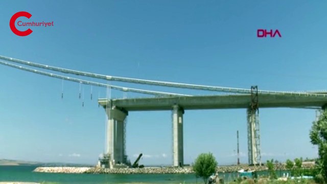 1915 Çanakkale Köprüsü'nde ilk mega tabliye blok montajı yapıldı