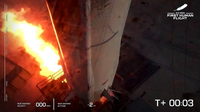 Despega el vuelo espacial con Jeff Bezos, fundador de Amazon