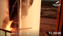 Lanzamiento de la nave New Shepard, tripulada por Jeff Bezos, fundador de Blue Origin