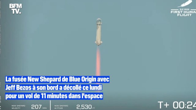 Revivez les temps forts du voyage de Jeff Bezos dans l'espace
