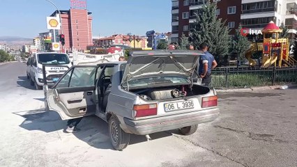 LPG'li otomobilde korkutan yangın