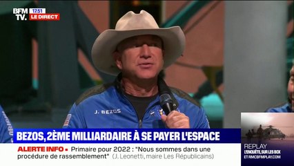 Jeff Bezos: "Ce que j'ai ressenti ? Oh mon dieu ! Mes attentes ont été surpassées et de loin"