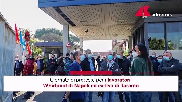 Whirlpool ed ex Ilva, giornata di proteste dei lavoratori