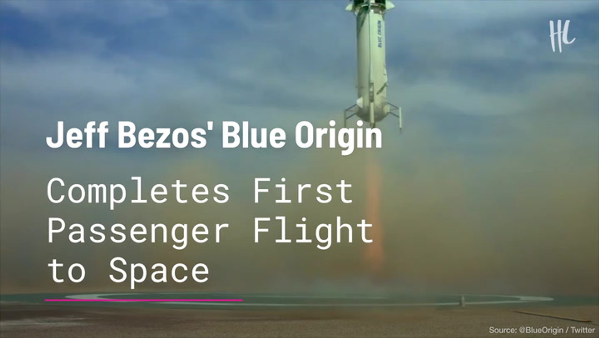 ⁣Jeff Bezos' Blue Origin Completes First Passenger Flight to Space
