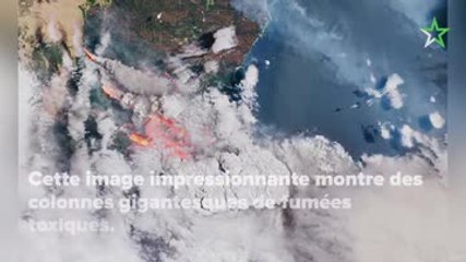 Australie : les terribles incendies vus de l'espace