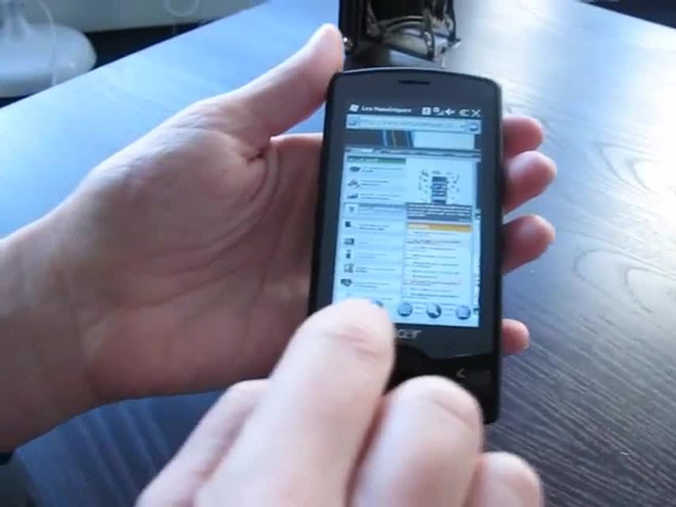 Acer beTouch E101 - LesNumeriques / DigitalVersus